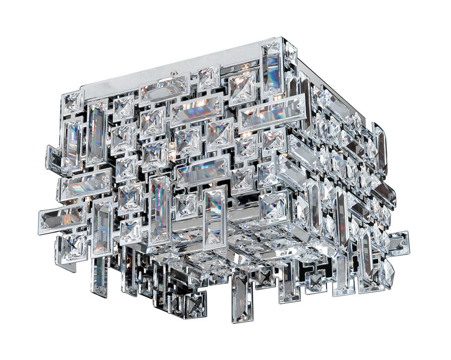 Vermeer 4 Light Square Flush Mount