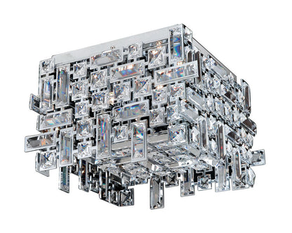 Vermeer 4 Light Square Flush Mount