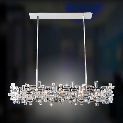 Vermeer 8 Light Island Brushed Champagne Finish (not shown)