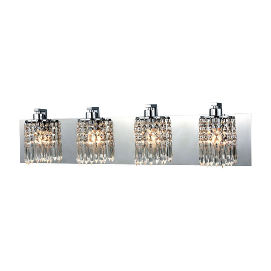 Optix 4 Light Vanity in Polished Chrome
