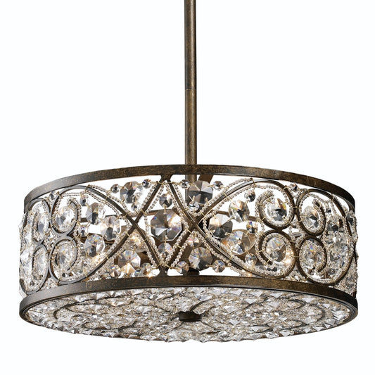 Amherst 6-Light Pendant in Antique Bronze