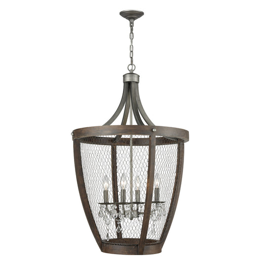 Renaissance Invention 23" 4 LT.  Basket Pendant