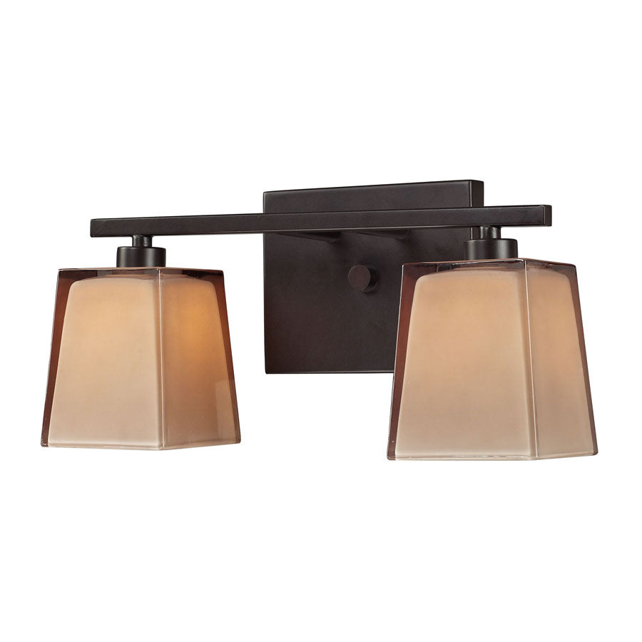 2 light bath in Oiled Bronze