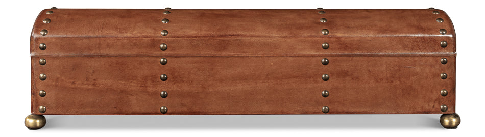 Telescope Leather Box W/Tacks