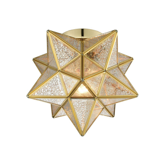 Moravian Star 10" 1 lt.Flush Mount