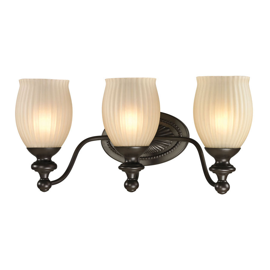 Park Ridge Collection 3 light bath in Oil Rubbed Bronze