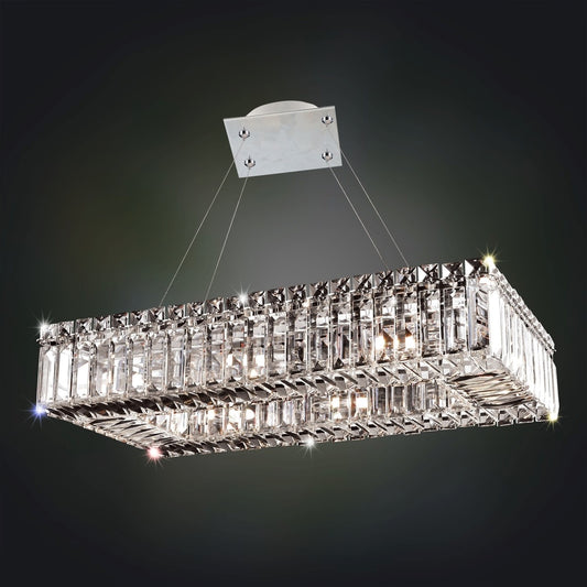 Baguette 22 Inch Rectangular Pendant
