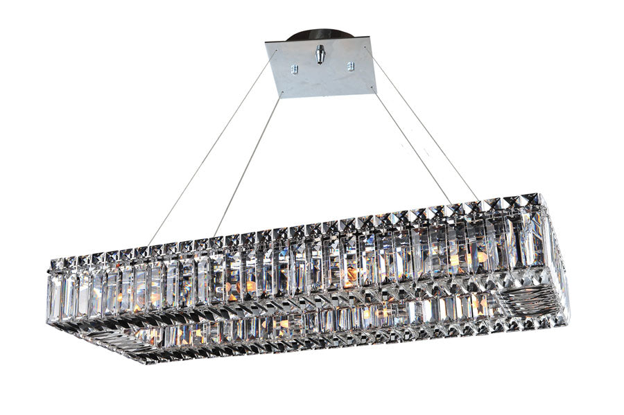 Baguette 30 Inch Rectangular Pendant