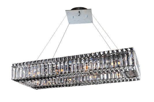 Baguette 30 Inch Rectangular Pendant