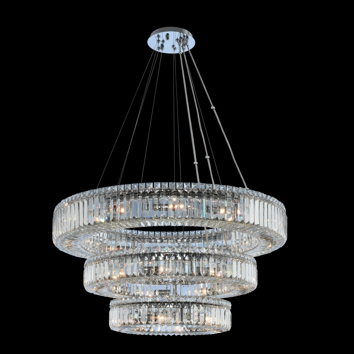 Rondelle (18 + 26 + 36) Inch 3 Tier Pendant