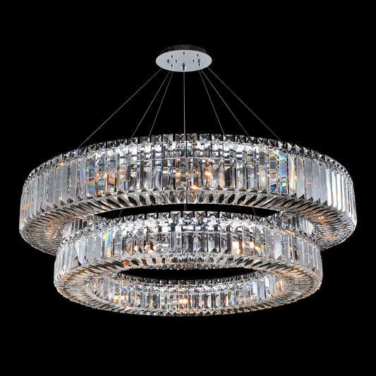 Rondelle 36 Inch 2 Tier Pendant