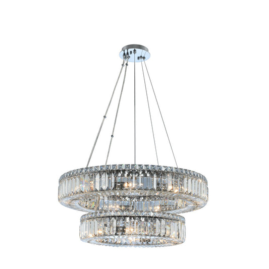 Rondelle (18 + 26) Inch 2 Tier Pendant