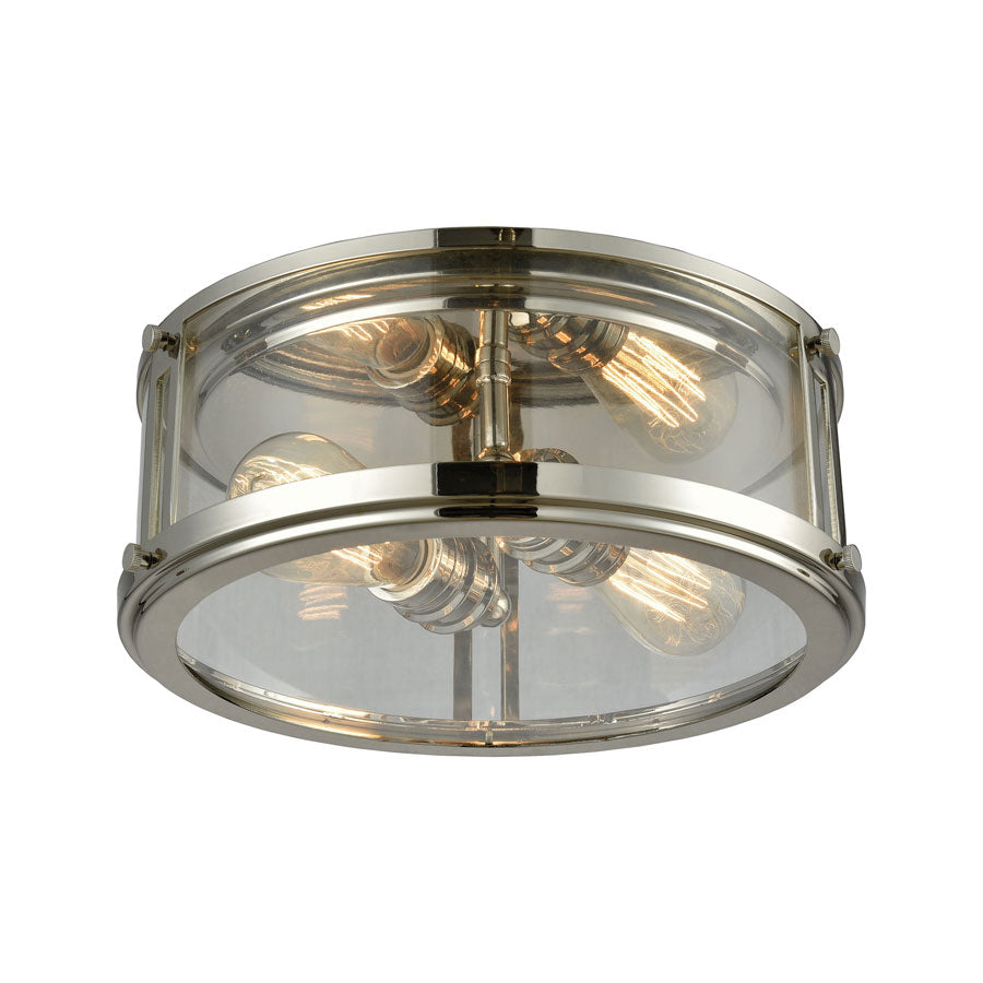 Coby 2 Light Flush in Polished Nickel