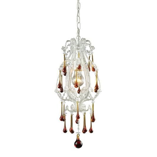 Opulence 1-Lt Pendant in Antique White