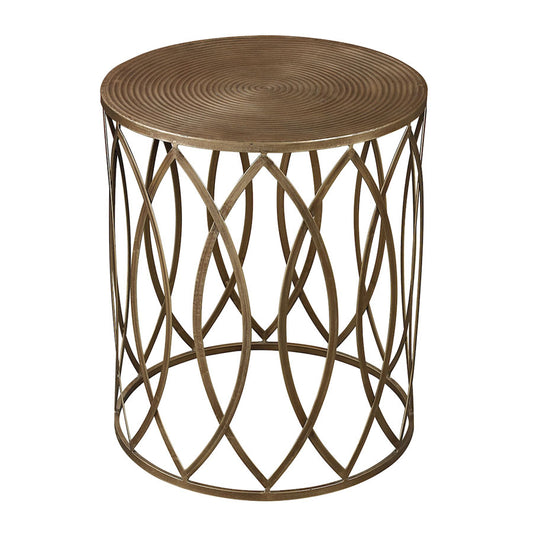 ACCENT TABLE IN GOLD LEAF