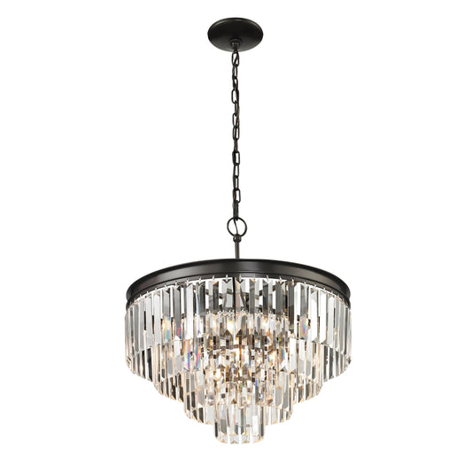 Palacial Collection 4+1 light pendant in Oil Rubbed Bronze