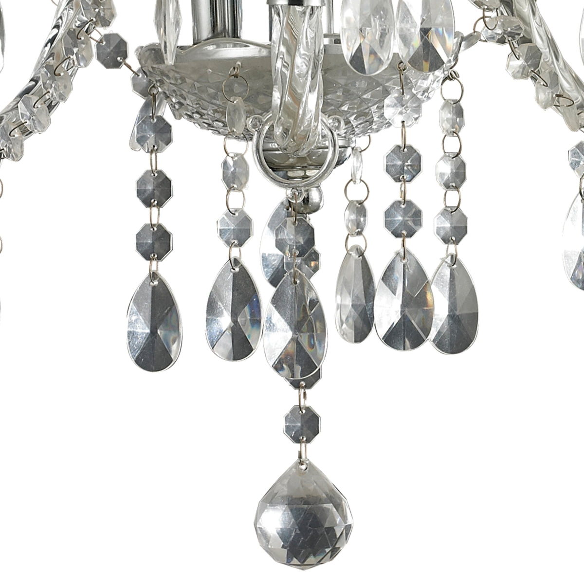 3 LIGHT CLEAR MINI CHANDELIER
