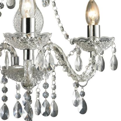 3 LIGHT CLEAR MINI CHANDELIER