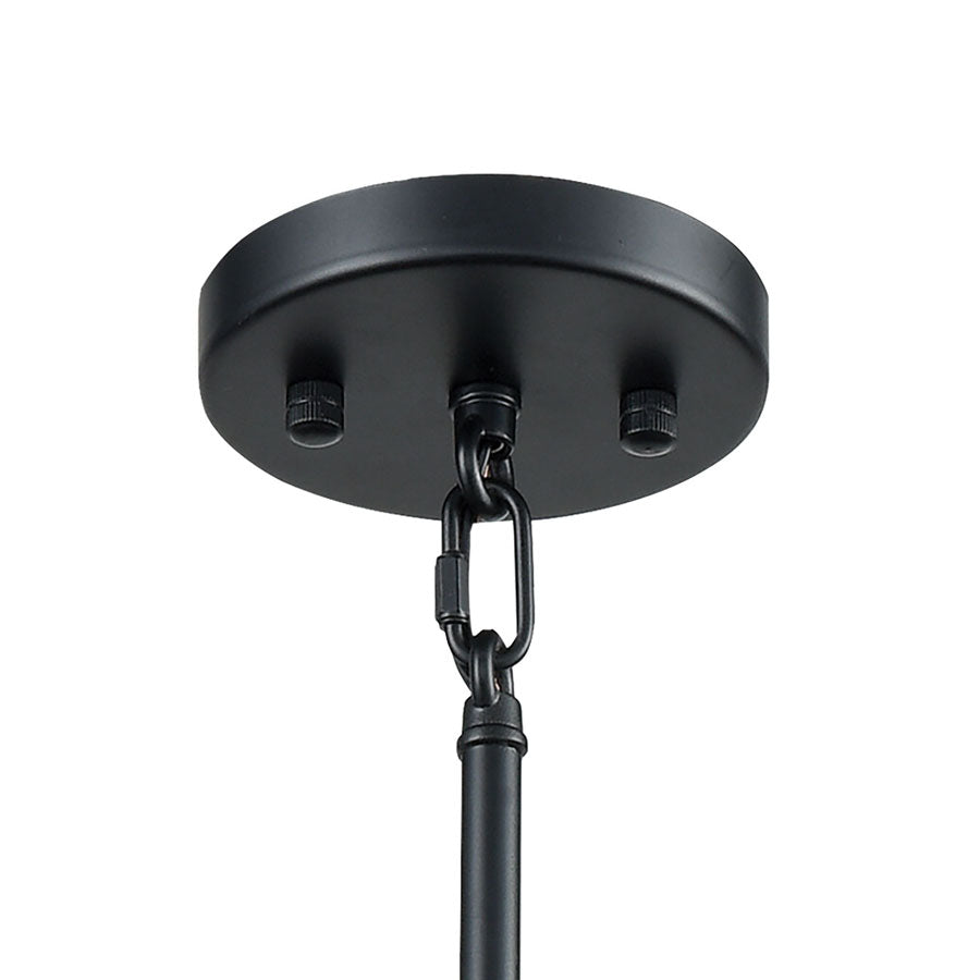 Boudreaux 9 Chandelier Matte Black/Antique Gold
