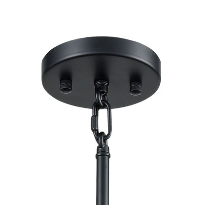 Boudreaux 9 Chandelier Matte Black/Antique Gold