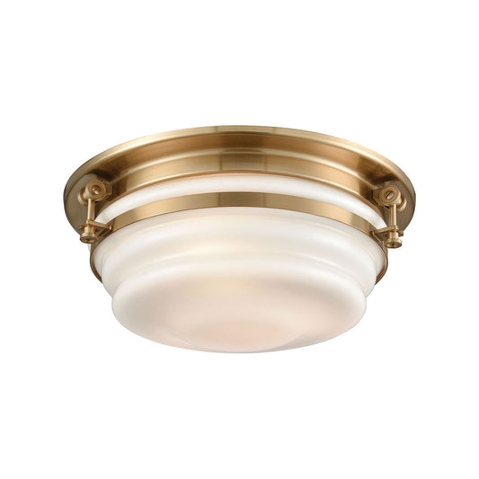 Riley 3 Flush Satin Brass