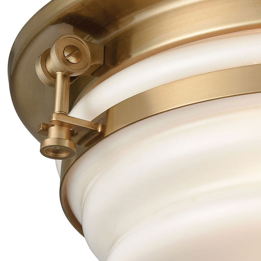 Riley 3 Flush Satin Brass