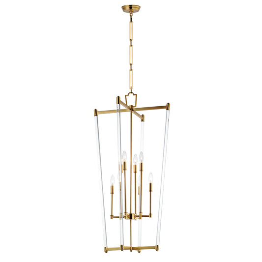 GLASS ROD FOYER PENDANT