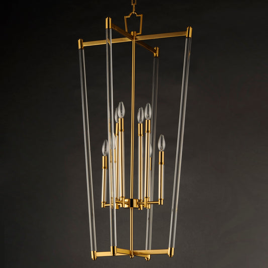 GLASS ROD FOYER PENDANT