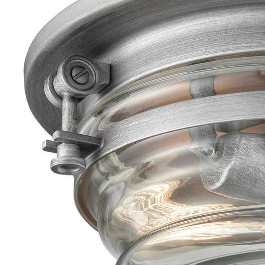 Riley 2 Flush Weathered Zinc