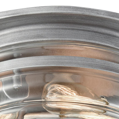 Riley 3 Flush Weathered Zinc