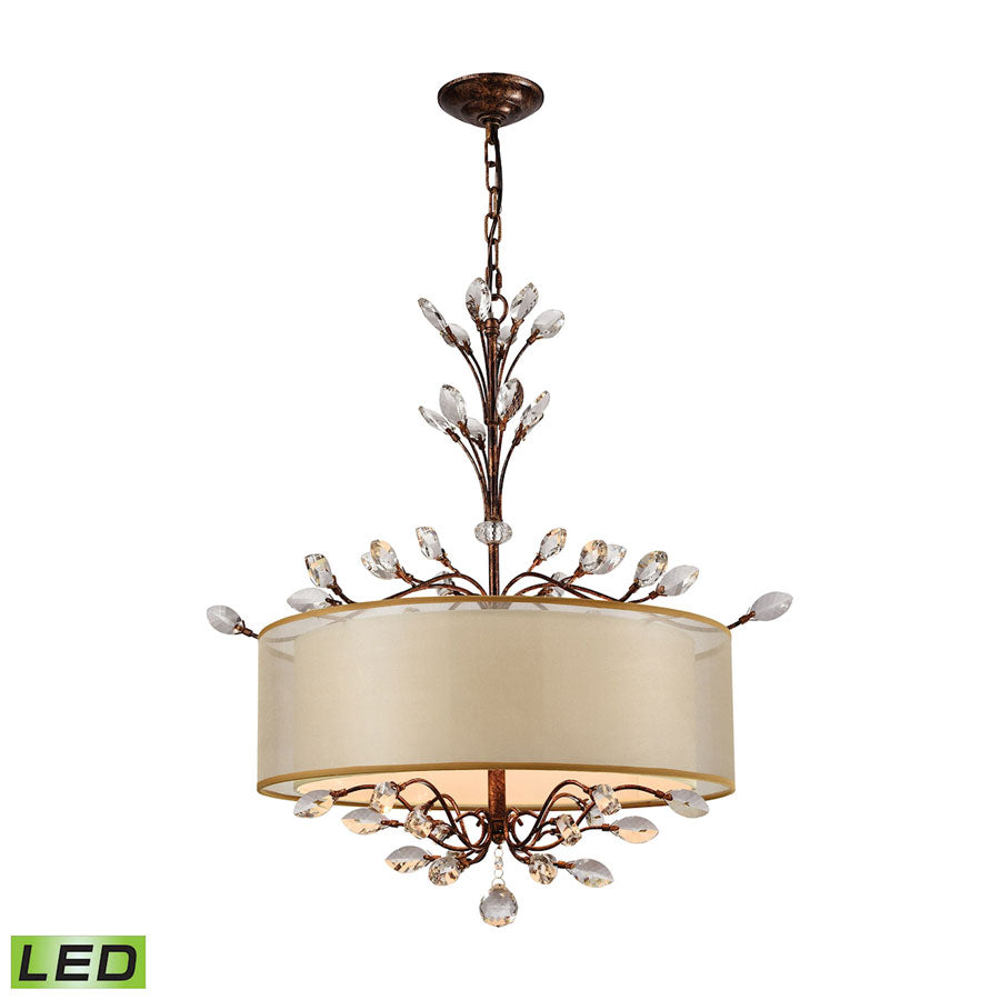 Asbury 4 Light LED LED Chandelier in Spanish Bronze