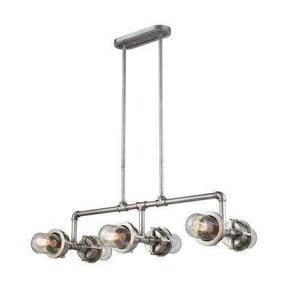 Briggs 6 Billiard/Island Weathered Zinc/Satin Nickel