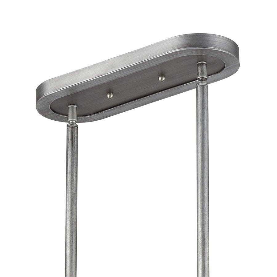 Briggs 6 Billiard/Island Weathered Zinc/Satin Nickel