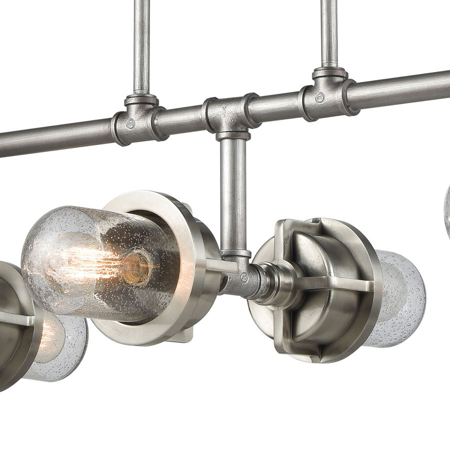 Briggs 6 Billiard/Island Weathered Zinc/Satin Nickel