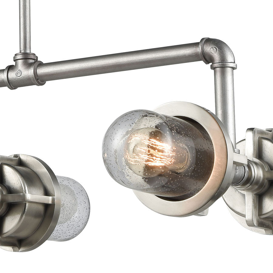 Briggs 6 Billiard/Island Weathered Zinc/Satin Nickel