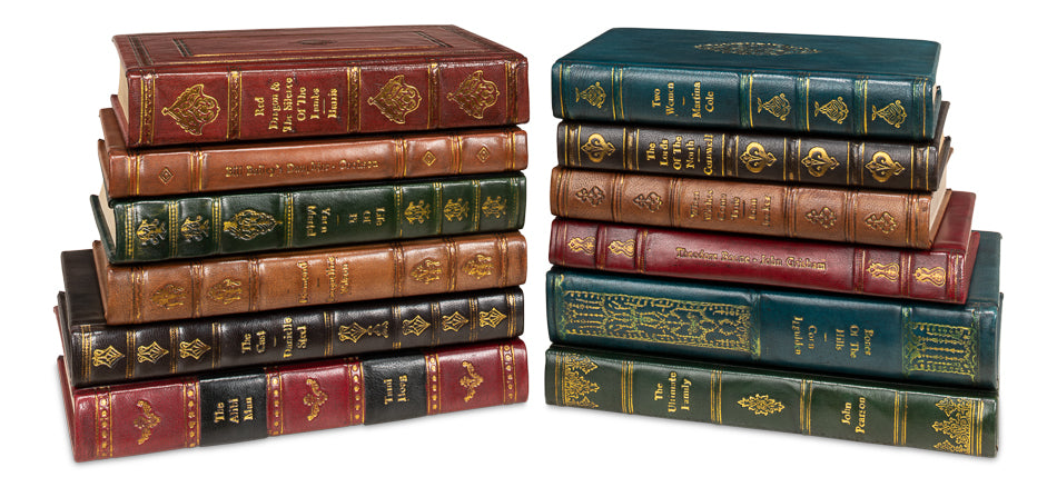 Rebound Leather Books Assorted Set/12