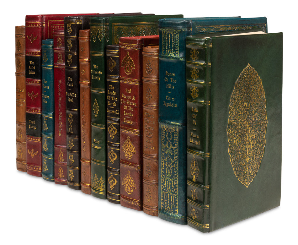 Rebound Leather Books Assorted Set/12