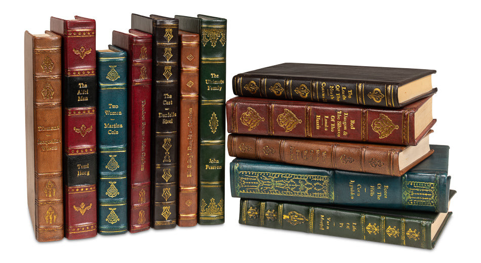 Rebound Leather Books Assorted Set/12