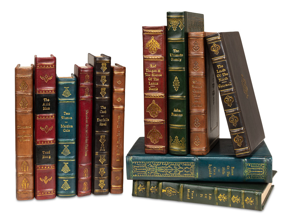 Rebound Leather Books Assorted Set/12