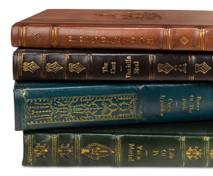 Rebound Leather Books Assorted Set/12