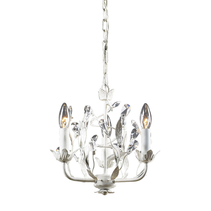Circeo 3-Light Chandelier in Antique White