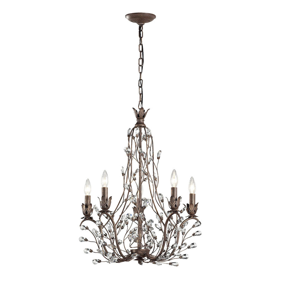 Sagemore 5 Light Chandelier in Bronze Rust