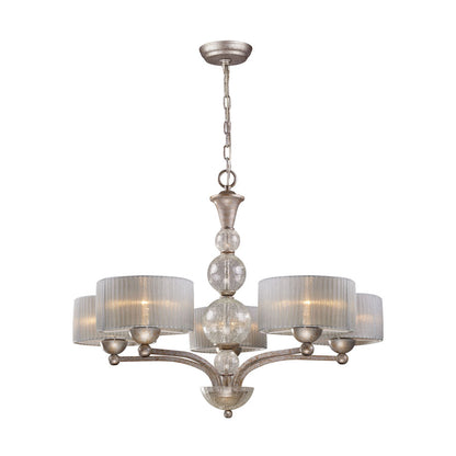 Alexis 5-Light Chandelier in Antique Silver