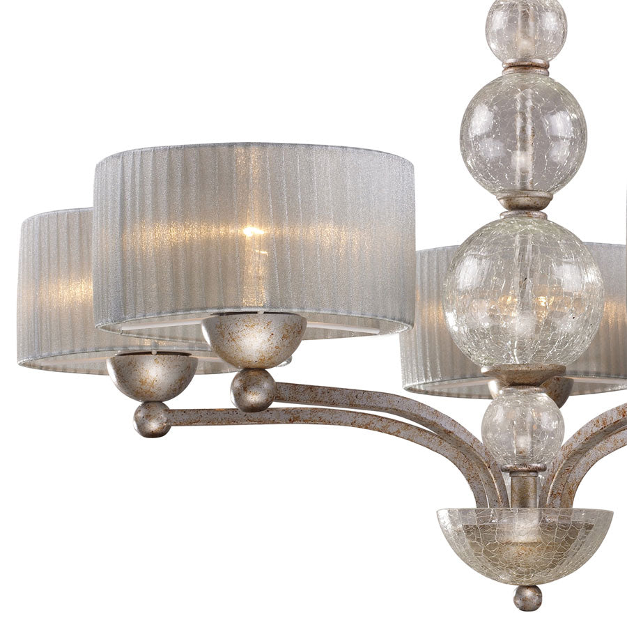 Alexis 5-Light Chandelier in Antique Silver