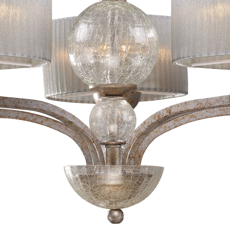 Alexis 5-Light Chandelier in Antique Silver