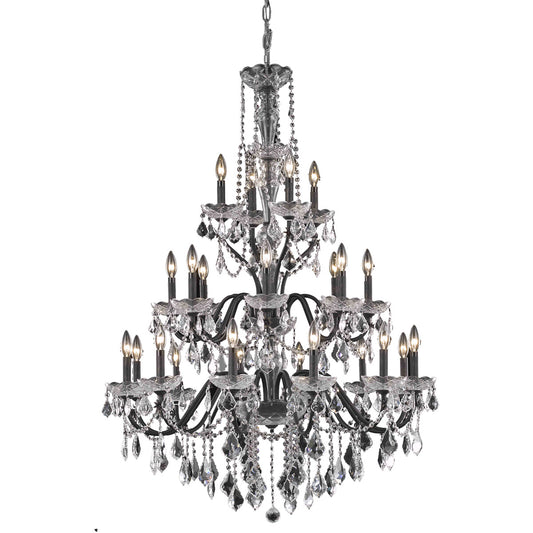 St. Francis Chandelier Dark Bronze Finish 24Lt