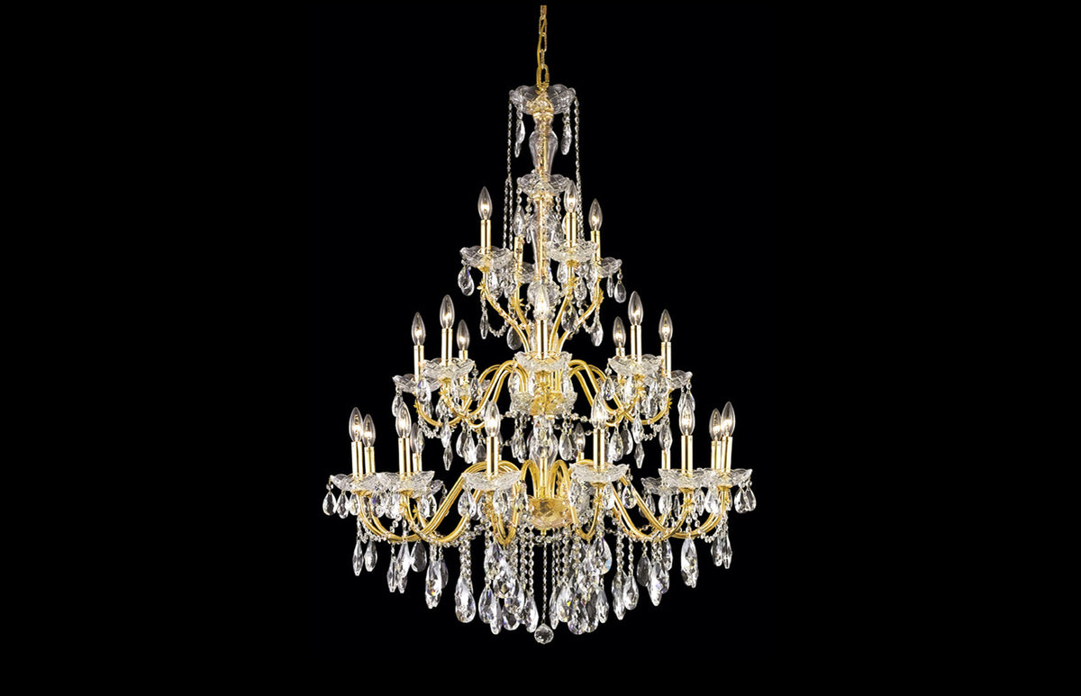 St. Francis Collection Chandelier Gold Finish 24Lt