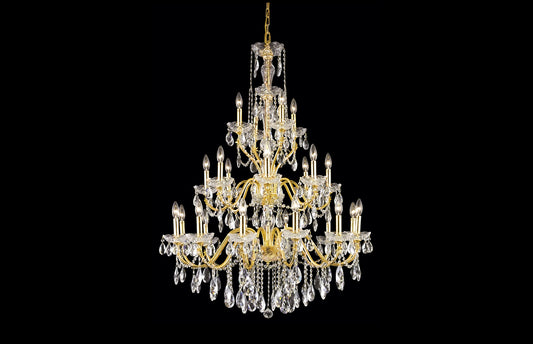St. Francis Collection Chandelier Gold Finish 24Lt
