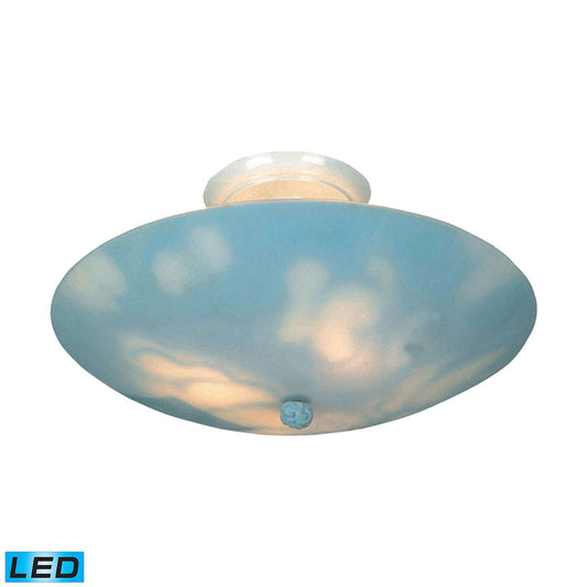 Kidshine 3-Light Semi Flush - LED, 800 Lumens (2400 Lumens Total) with Full Scale Dimming Range, 60