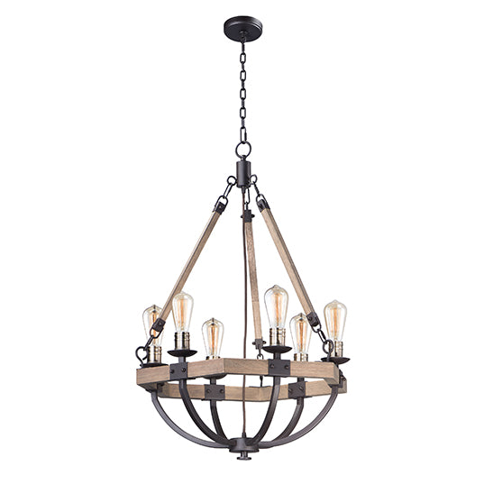 Lodge Small 6-Light Chandelier